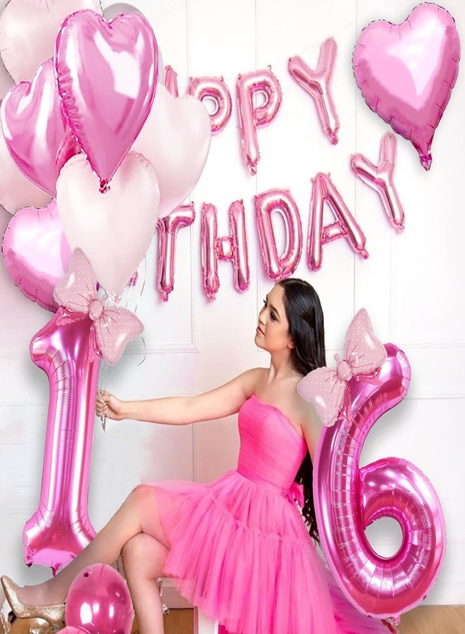Florisland 40 Inch Huge Pink 7 Birthday Balloon for Girls, Foil Mylar Helium Pink 7 Balloon Number for Girls 7th Birthday Decorations, Celebrations Party Supplies Favors Cake Smash Decorations, Backdrops - Image 5